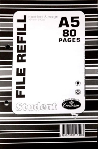 Picture of FILE REFILL PAD A5 2H 80PGS GLUED